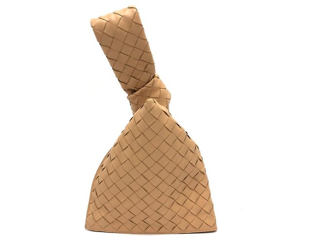 Bottega Veneta Intrecciato La Borsa Twist Beige - vista 2