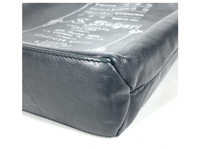 Borsa tote in pelle nera Bvlgari S.bulgari Nero - vista 6