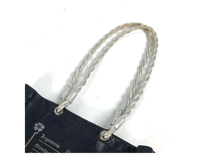 Borsa tote in pelle nera Bvlgari S.bulgari Nero - vista 8