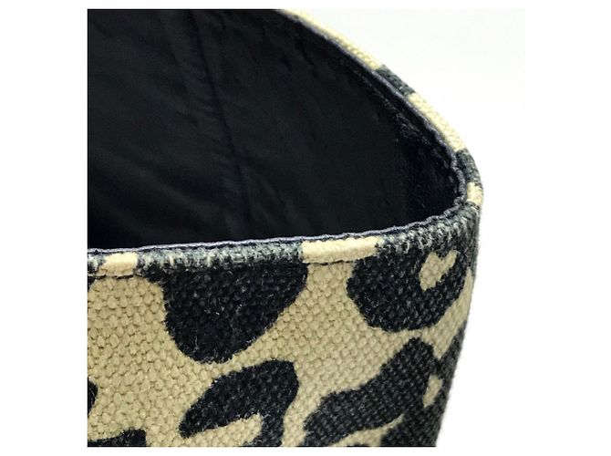 Cabas Céline Borsa tote orizzontale leopardata CELINE Nero Beige - vista 6