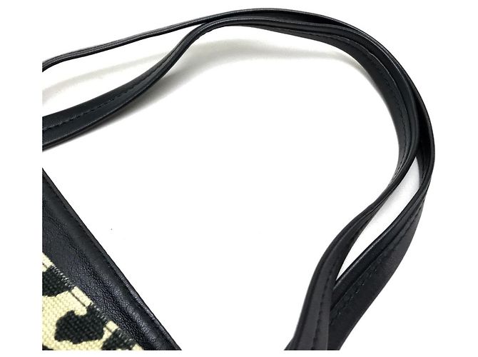 Cabas Céline Borsa tote orizzontale leopardata CELINE Nero Beige - vista 7