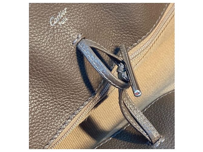 Borsa Tote Cartier Marcello Beige Marrone scuro - vista 14