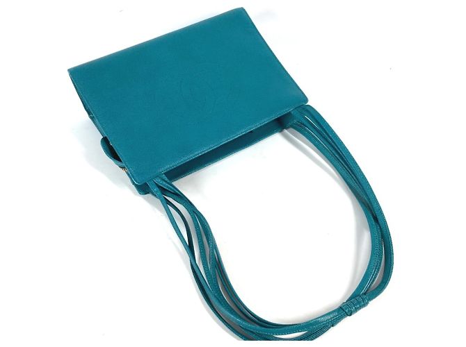 Chanel Tasche aus grünem Kaviarleder - Ansicht 4