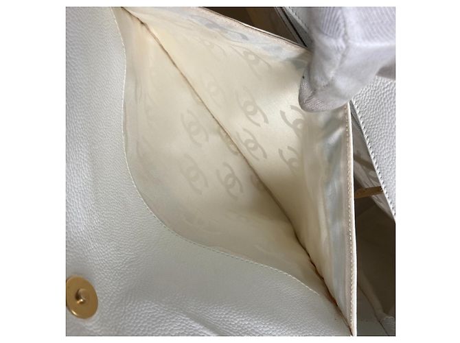 Chanel Deka Coco Mark CC Tragetasche Weiß - Ansicht 14