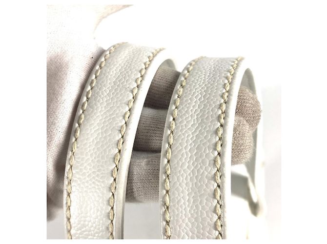 Chanel Deka Coco Mark CC Tragetasche Weiß - Ansicht 7