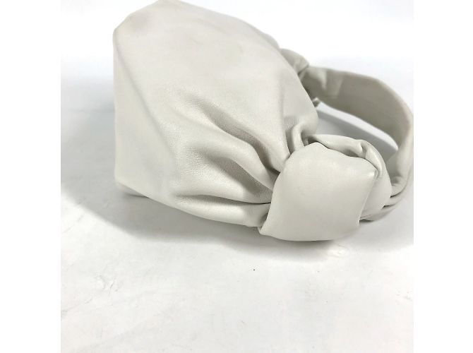 Borsa Bottega Veneta Pouch Double Knot Bianco - vista 2