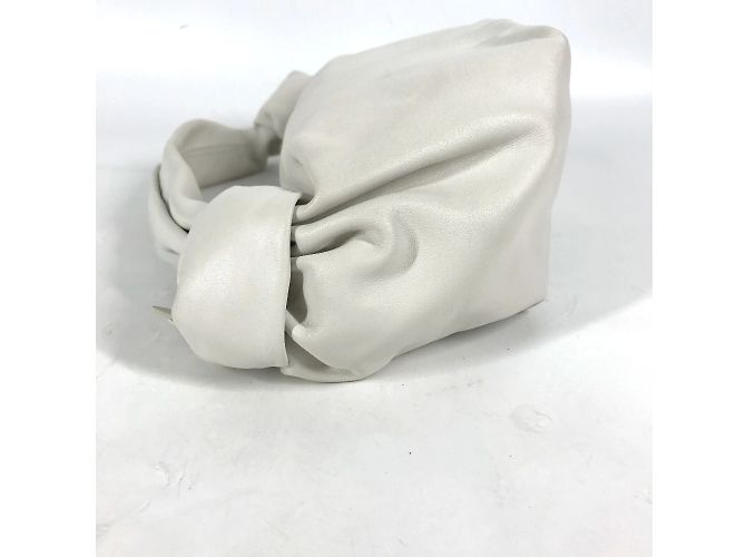 Borsa Bottega Veneta Pouch Double Knot Bianco - vista 3