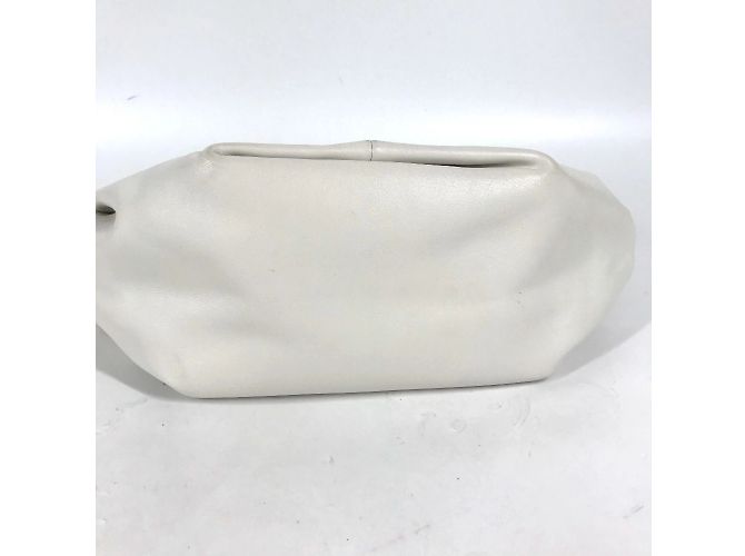 Borsa Bottega Veneta Pouch Double Knot Bianco - vista 4