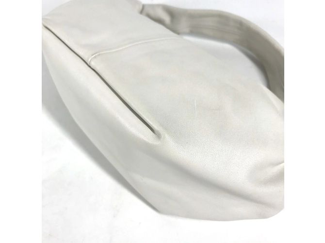 Borsa Bottega Veneta Pouch Double Knot Bianco - vista 5