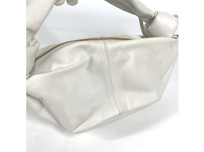 Borsa Bottega Veneta Pouch Double Knot Bianco - vista 6