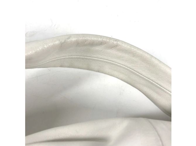 Borsa Bottega Veneta Pouch Double Knot Bianco - vista 9