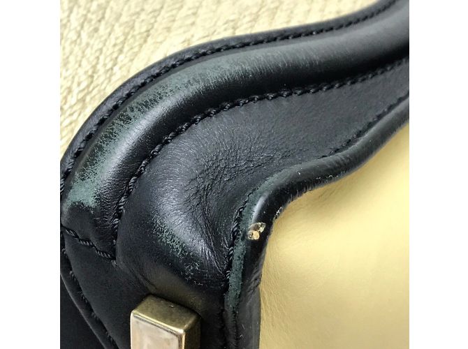 Céline Borsa tote della serie Luggage Micro Shopper CELINE Nero Beige - vista 5