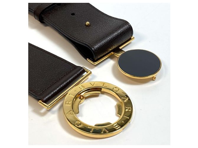 Bulgari Bvlgari Bvlgari Ledergürtel Dunkelbraun - Ansicht 12
