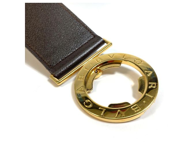 Bulgari Bvlgari Bvlgari Ledergürtel Dunkelbraun - Ansicht 14