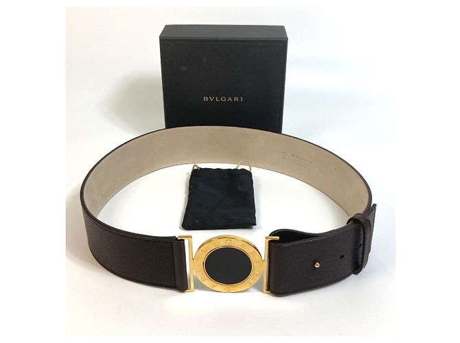 Bulgari Bvlgari Bvlgari Ledergürtel Dunkelbraun - Ansicht 16