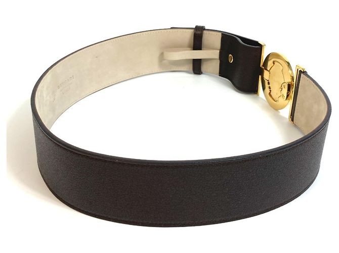 Bulgari Bvlgari Bvlgari Ledergürtel Dunkelbraun - Ansicht 5