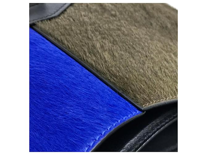 Céline Clutch e borsa a spalla Celine Diamond Marrone Nero Blu - vista 11