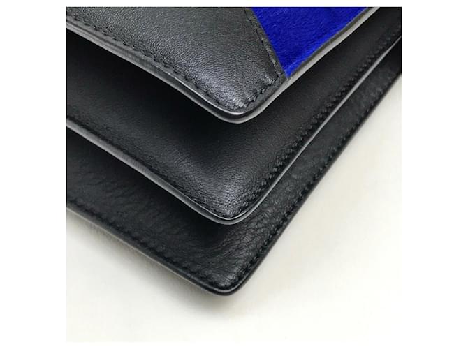 Céline Clutch e borsa a spalla Celine Diamond Marrone Nero Blu - vista 5