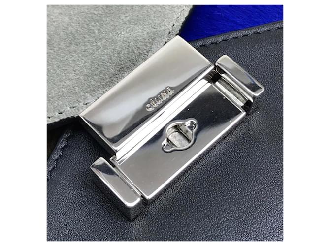 Céline Clutch e borsa a spalla Celine Diamond Marrone Nero Blu - vista 8