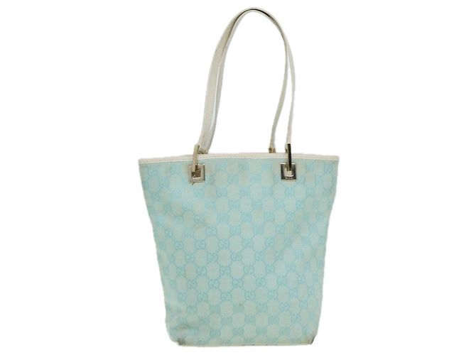 Bolso de Hombro GG Canvas GUCCI Azul Blanco 002 1099 Auth 82826 - vista 13
