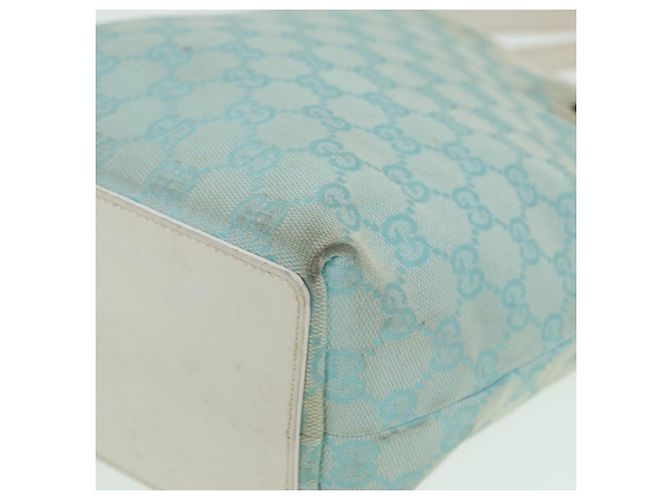 Bolso de Hombro GG Canvas GUCCI Azul Blanco 002 1099 Auth 82826 - vista 16