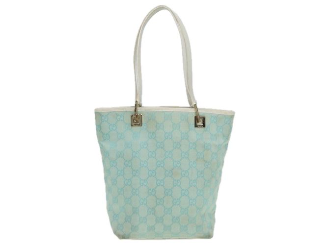 Bolso de Hombro GG Canvas GUCCI Azul Blanco 002 1099 Auth 82826 - vista 2