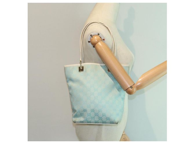 Bolso de Hombro GG Canvas GUCCI Azul Blanco 002 1099 Auth 82826 - vista 23