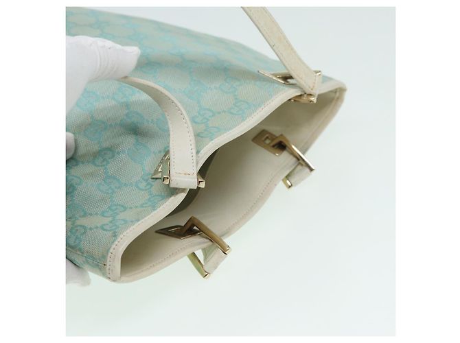Bolso de Hombro GG Canvas GUCCI Azul Blanco 002 1099 Auth 82826 - vista 6