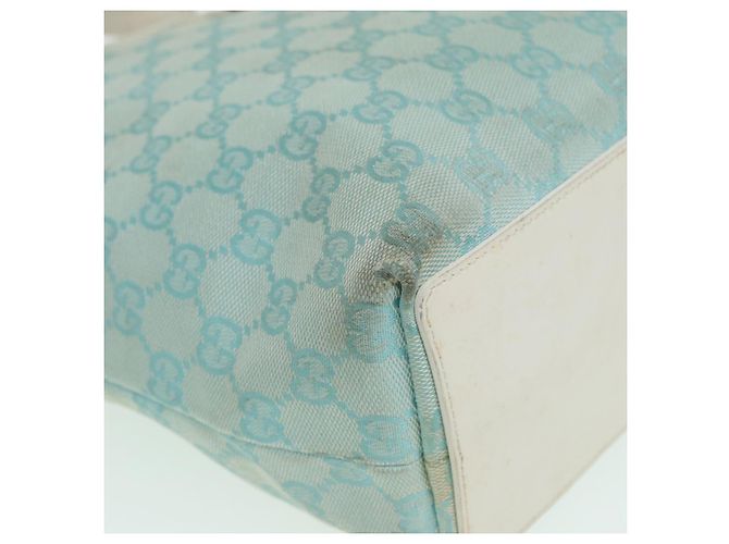 Bolso de Hombro GG Canvas GUCCI Azul Blanco 002 1099 Auth 82826 - vista 9