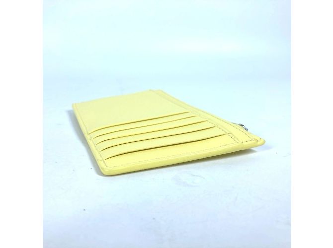 Everyday Monedero de cuero amarillo Balenciaga - vista 2