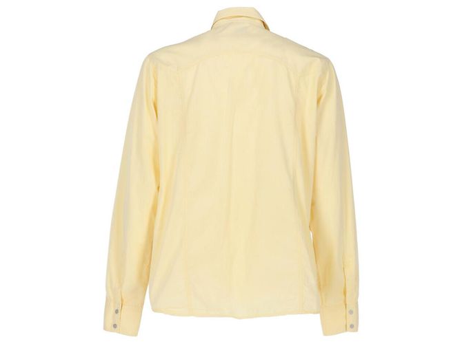 Camisa de algodón amarilla Versace Amarillo - vista 2