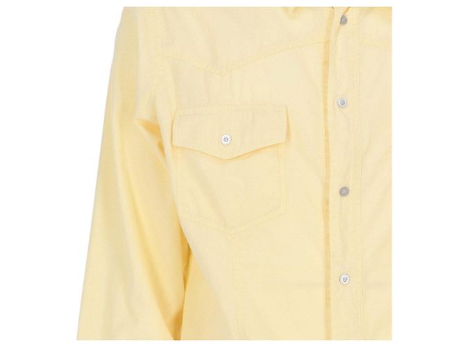Camisa de algodón amarilla Versace Amarillo - vista 4