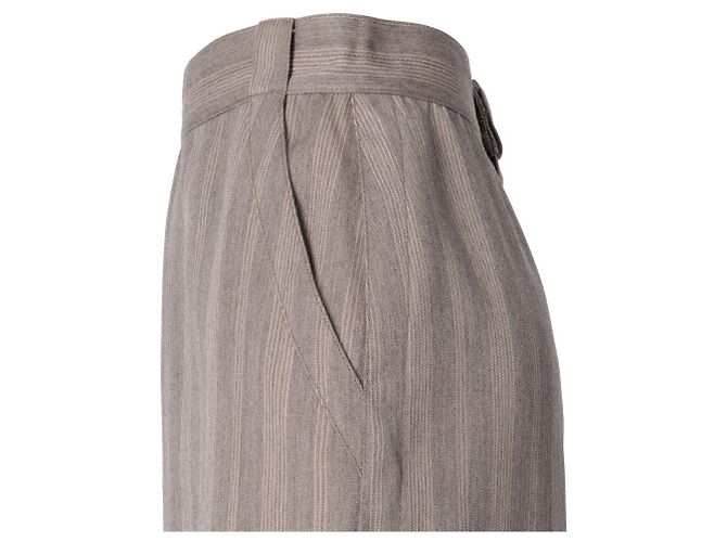 Falda de lana gris Gianni Versace - vista 4