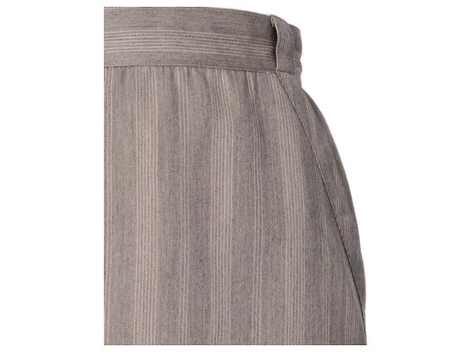 Falda de lana gris Gianni Versace - vista 5