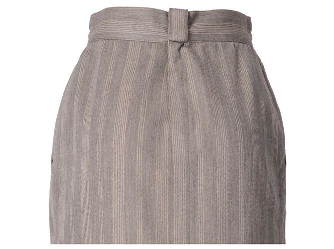 Falda de lana gris Gianni Versace - vista 6