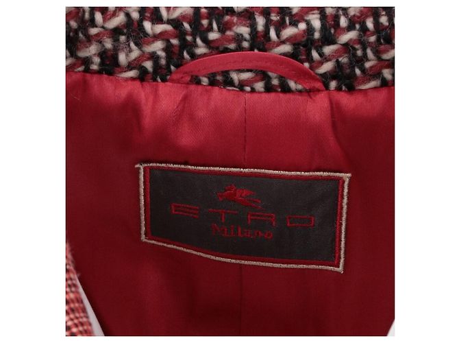 Chaqueta de lana burdeos Etro - Años 2000 - vista 8