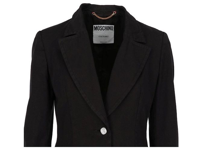 Giacca in cotone nera Moschino - Anni 2000 Nero - vista 4