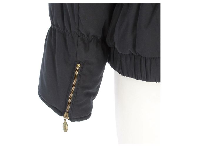 Duvet bleu Max Mara avec col lapin - vue 4