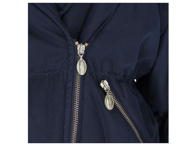 Duvet bleu Max Mara avec col lapin - vue 7