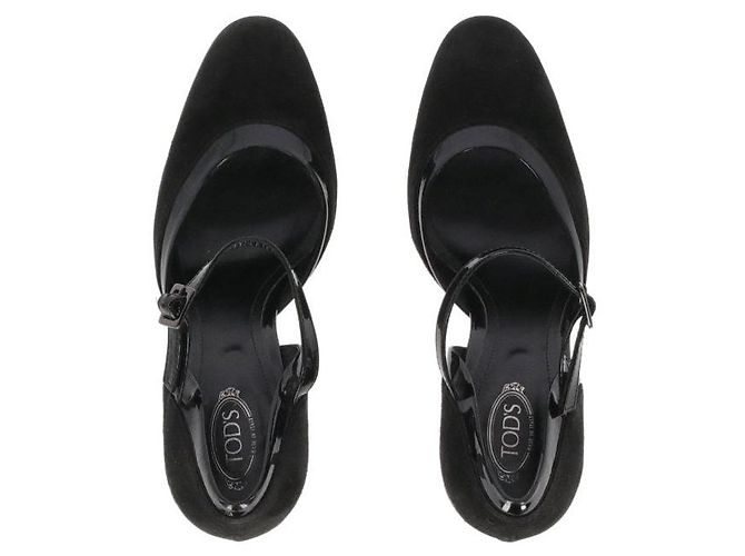 Décolleté in suede nero Tod's - Anni 2010 - vista 6