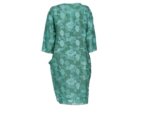 Vestido de seda verde reciclado de Lanvin - Años 2010 - vista 2