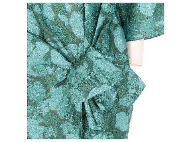 Vestido de seda verde reciclado de Lanvin - Años 2010 - vista 5