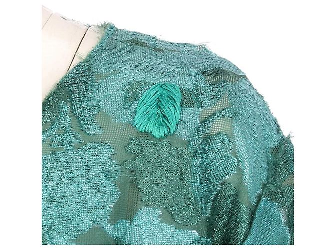 Vestido de seda verde reciclado de Lanvin - Años 2010 - vista 7