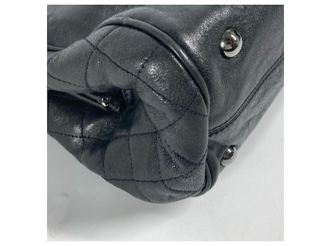 Borsa a spalla Chanel CC Coco Mark W con catena Nero - vista 11