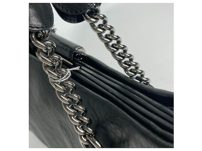 Borsa a spalla Chanel CC Coco Mark W con catena Nero - vista 15