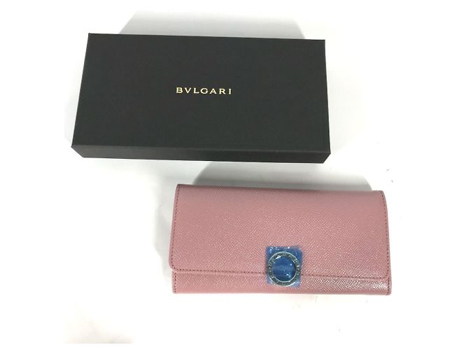 Bulgari Cartera larga de cuero rosa Bvlgari - vista 3