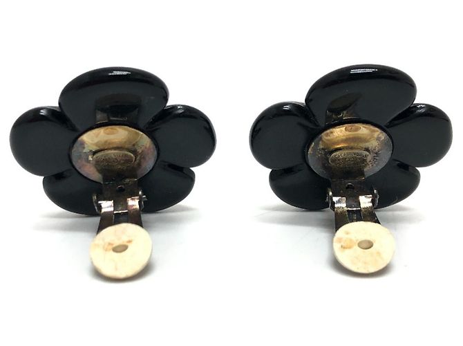 Orecchini a clip Coco Mark Flower neri Chanel 96P Nero D'oro - vista 3
