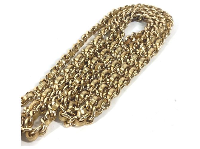 Borsa a spalla Pochette Chain di Chanel D'oro Cachi - vista 12