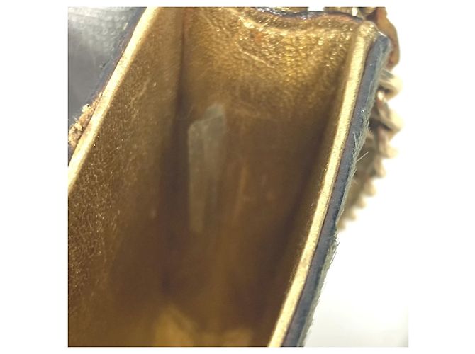 Borsa a spalla Pochette Chain di Chanel D'oro Cachi - vista 9
