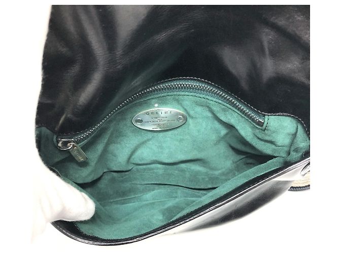 Céline Borsa a spalla in nastro Celine 115 130 Nero - vista 10